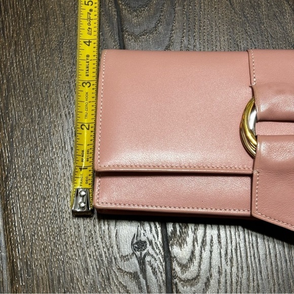 CARTIER Trinity Leather Bifold Long Wallet Rose pink Ladies - Picture 5 of 16